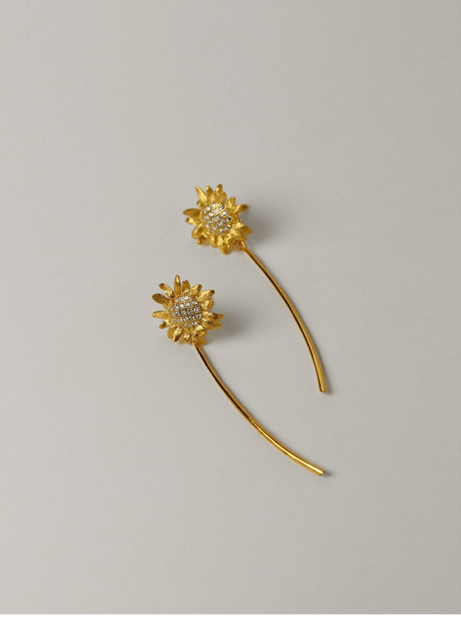 Sun - Flowers Earrings - earring - ORIENTGEM