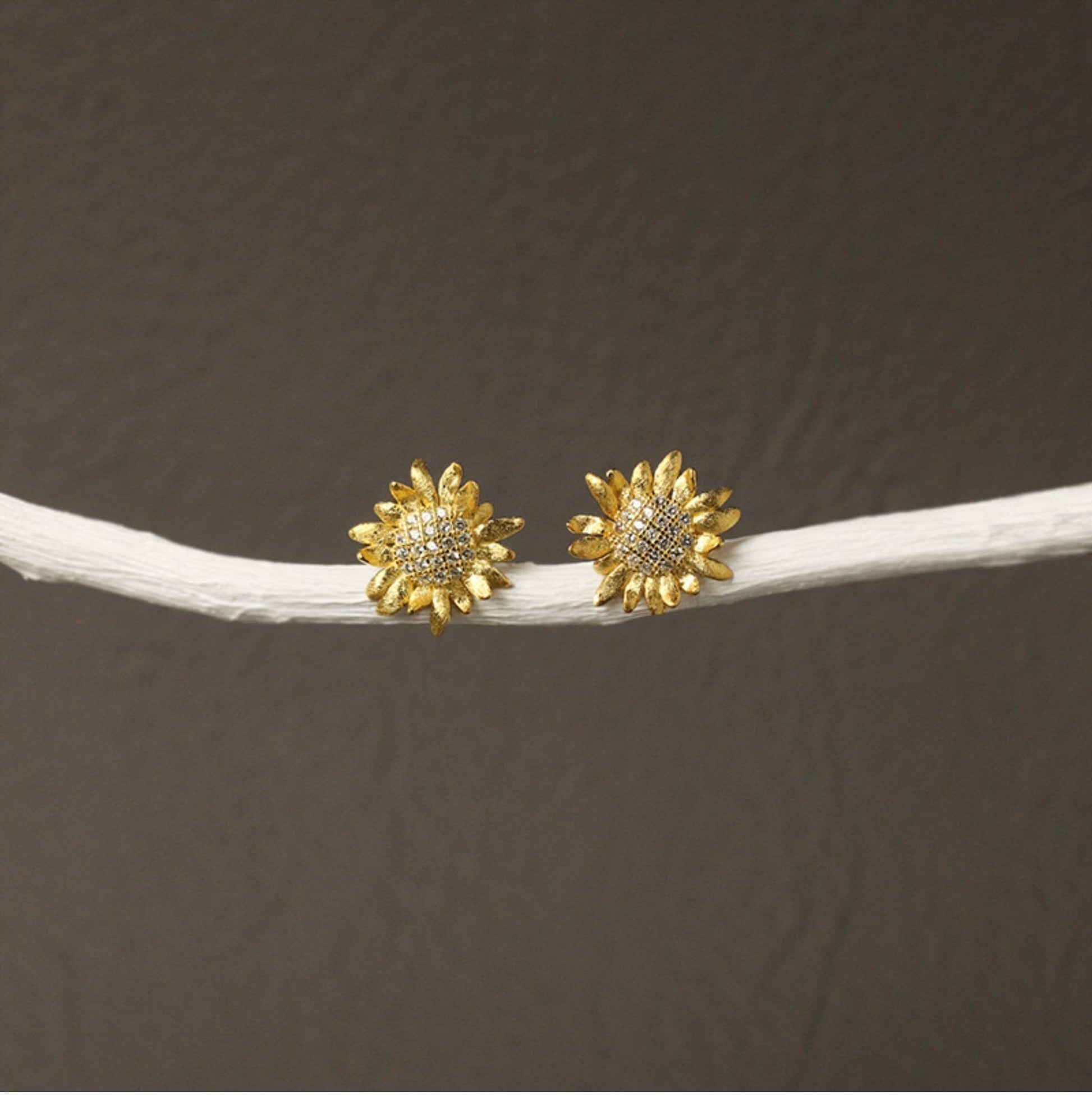 Sun - Flowers Earrings - earring - ORIENTGEM