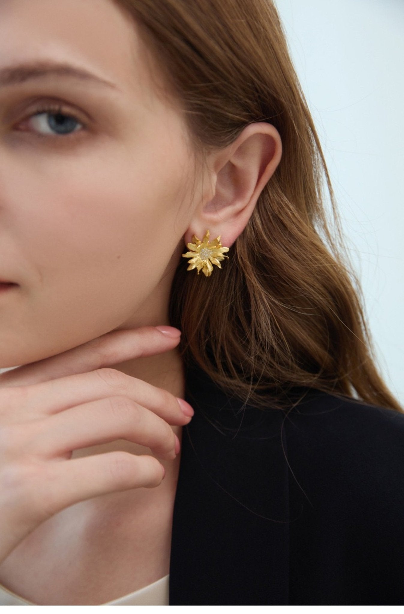 Sunflower Earrings - earring - ORIENTGEM