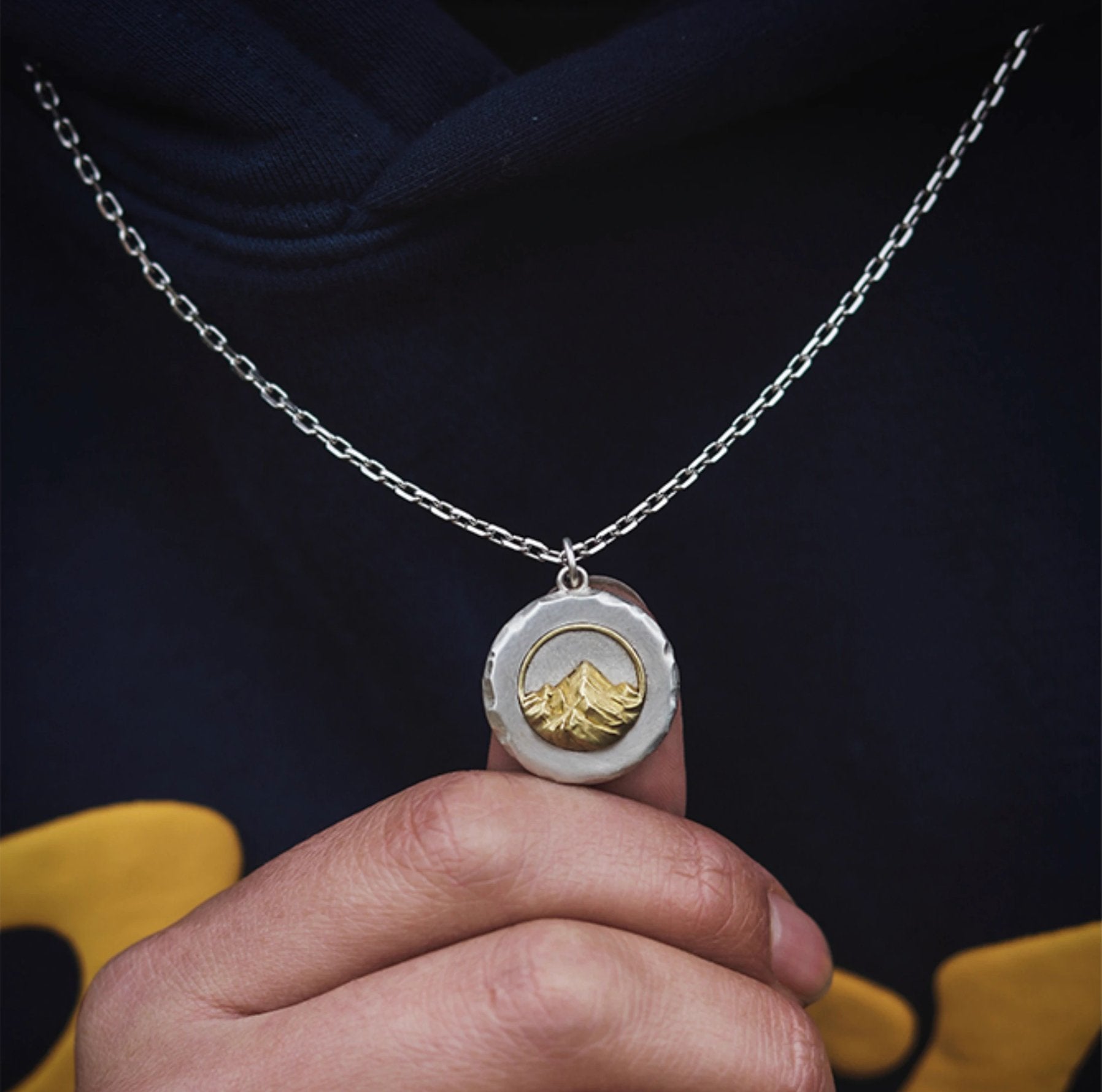 Sunlit Golden Mountain Necklace - necklace - ORIENTGEM