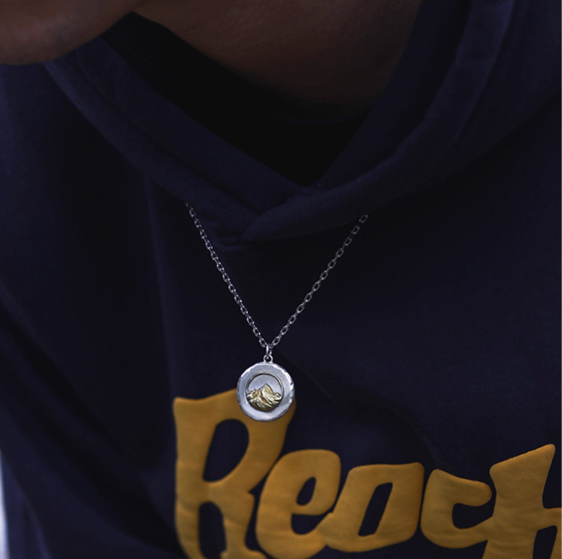 Sunlit Golden Mountain Necklace - necklace - ORIENTGEM