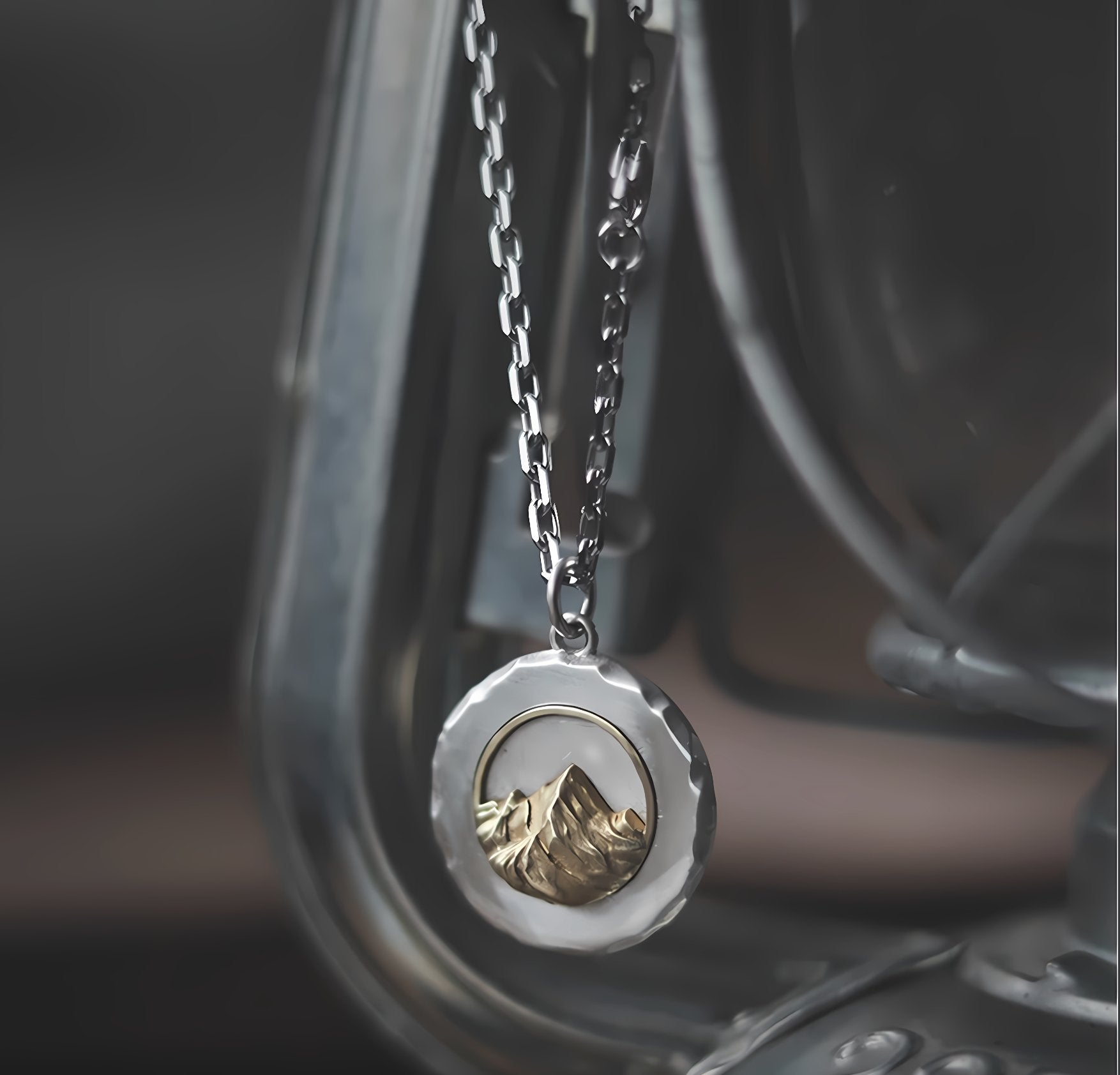 Sunlit Golden Mountain Necklace - necklace - ORIENTGEM