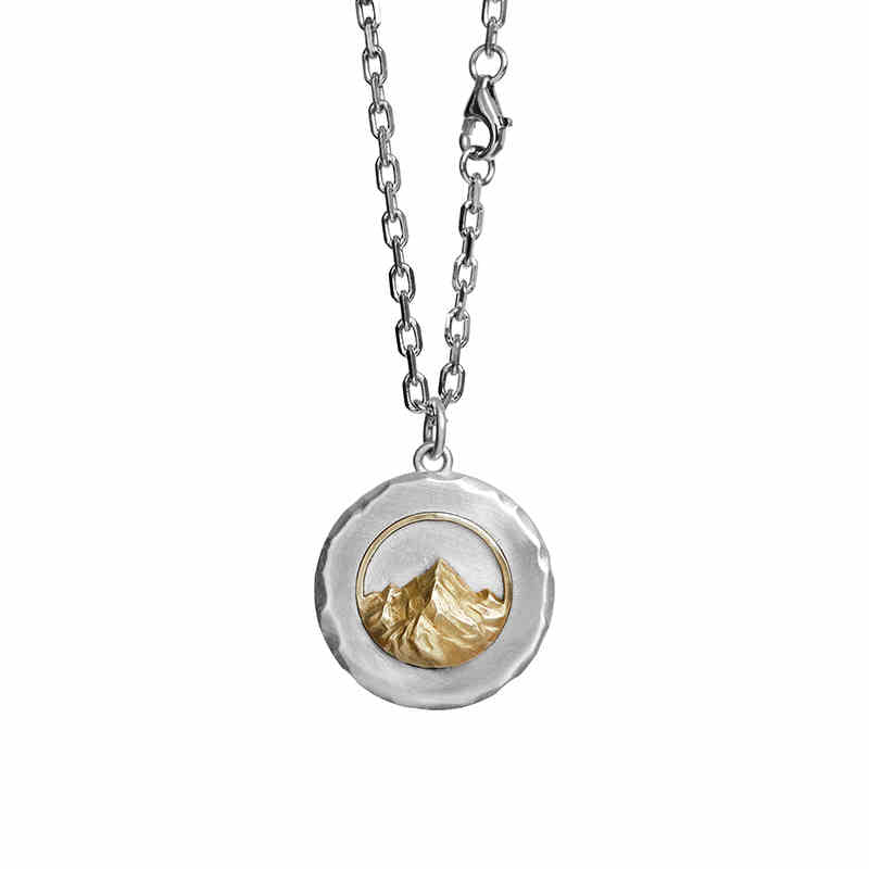 Sunlit Golden Mountain Necklace - necklace - ORIENTGEM