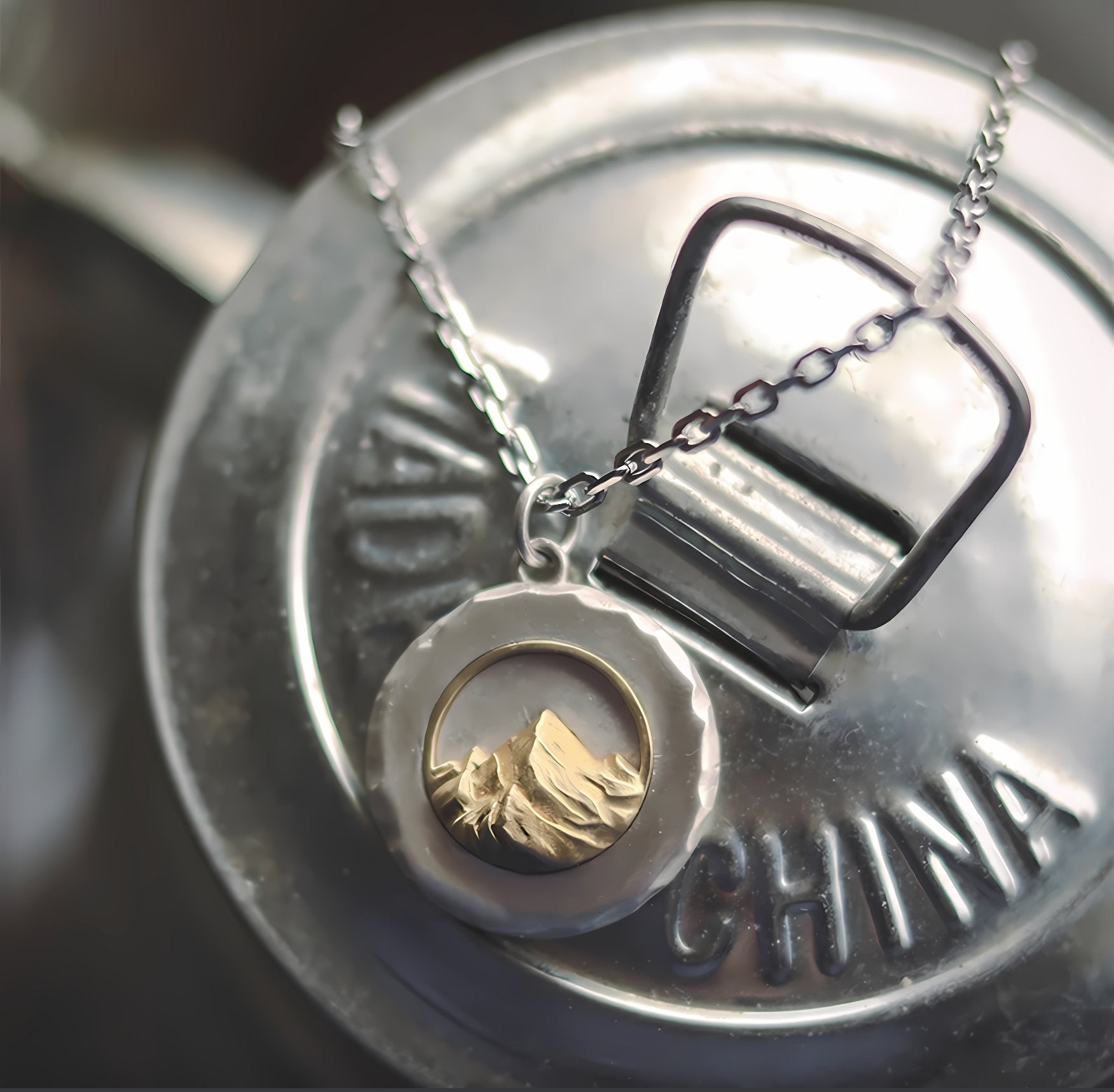 Sunlit Golden Mountain Necklace - necklace - ORIENTGEM