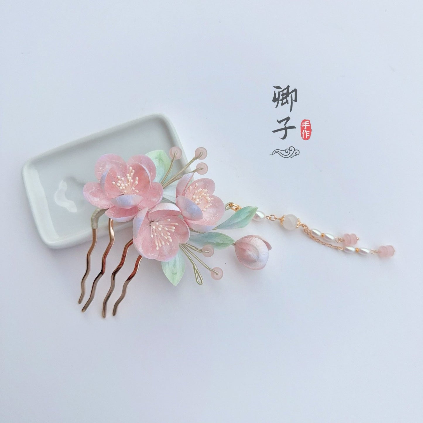 TaoFengYin Velvet Flower Hairpin - Velvet Flower - ORIENTGEM