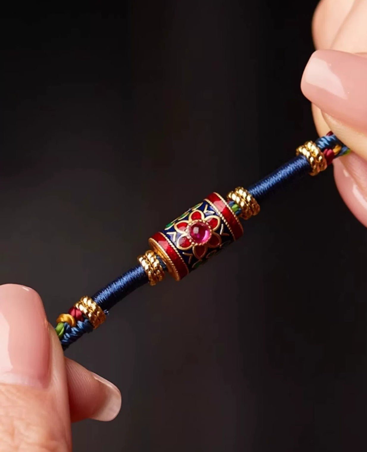 Tibetan - Style Purely Handmade Woven Cord - Rope - ORIENTGEM
