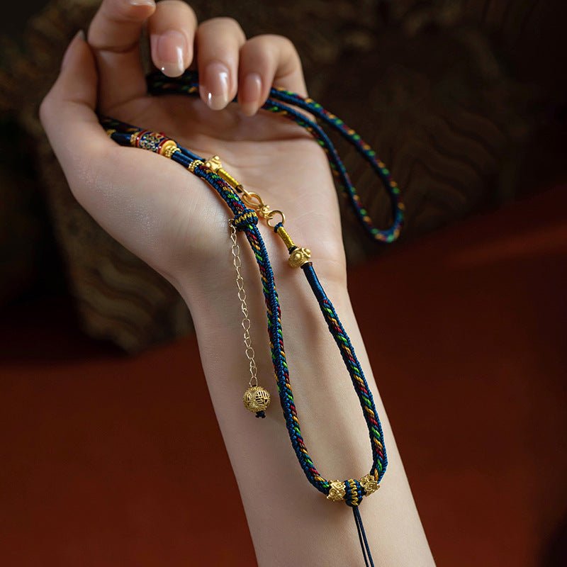 Tibetan - Style Purely Handmade Woven Cord - Rope - ORIENTGEM