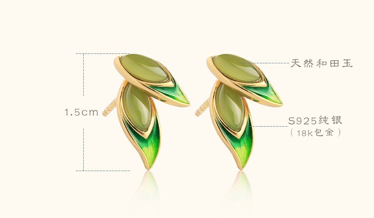 Verdant Dream Earrings - earring - ORIENTGEM