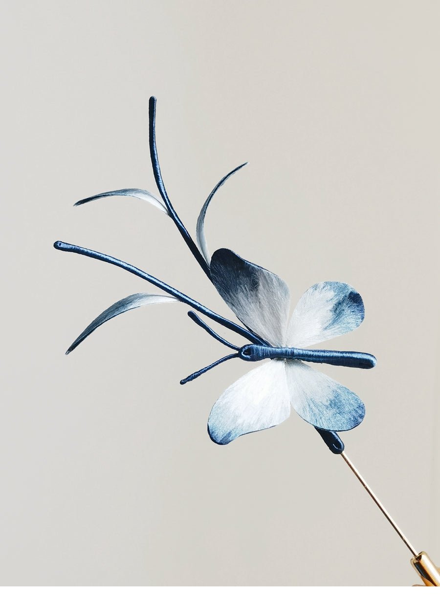 YuYaoNu Velvet Flower Hairpin | Handmade Jewelry - Hairpin - ORIENTGEM