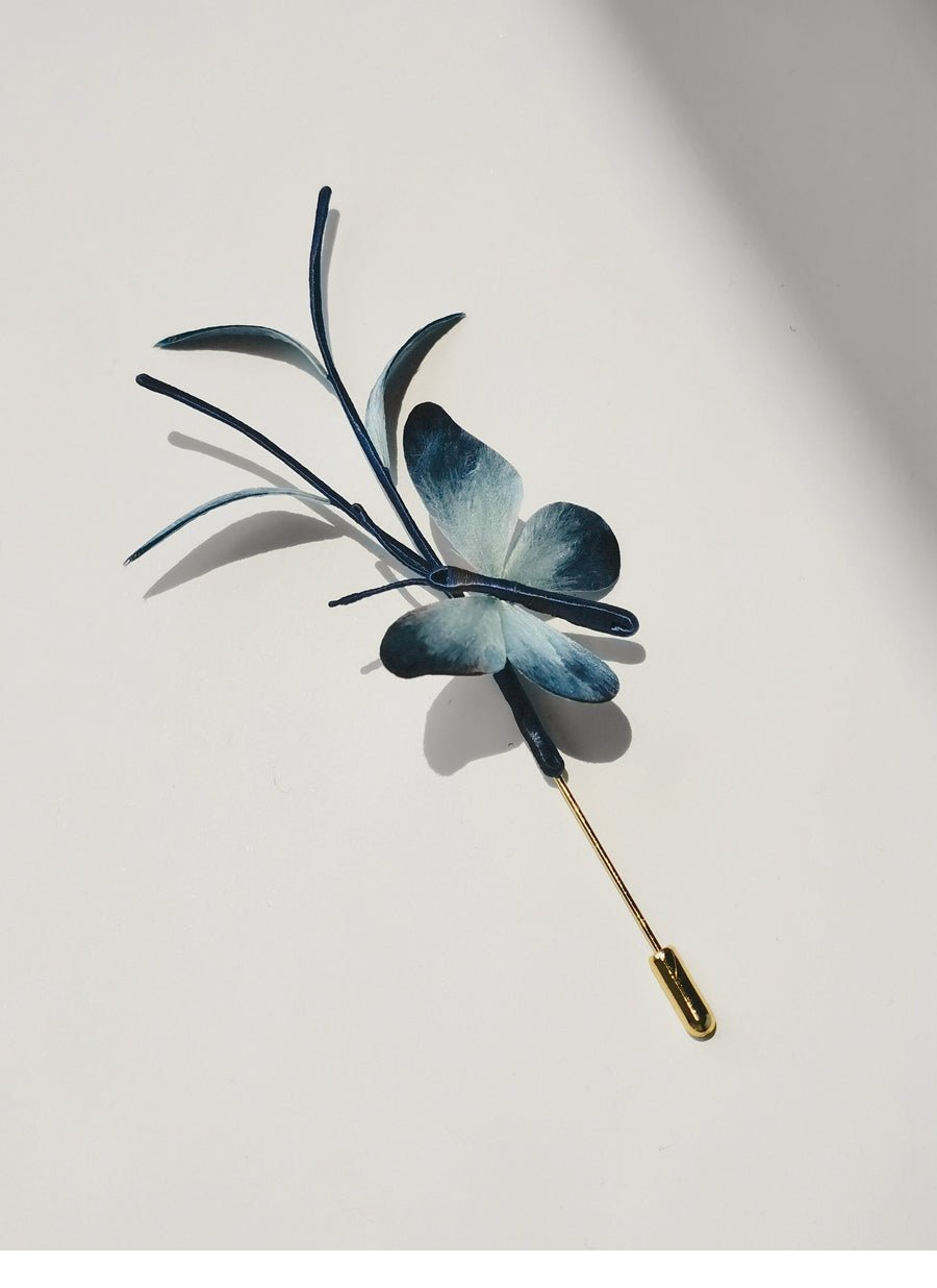 YuYaoNu Velvet Flower Hairpin | Handmade Jewelry - Hairpin - ORIENTGEM