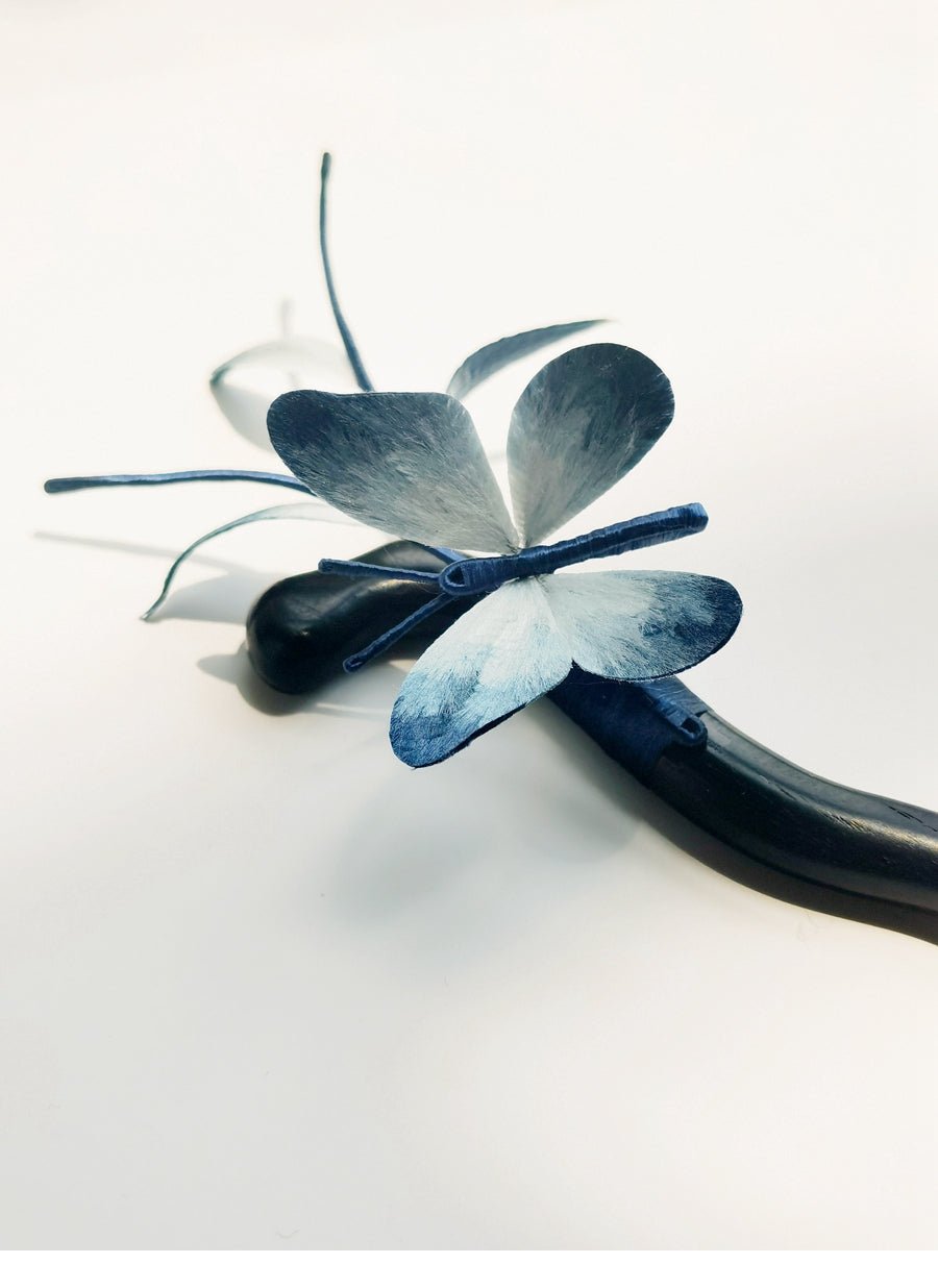 YuYaoNu Velvet Flower Hairpin | Handmade Jewelry - Hairpin - ORIENTGEM