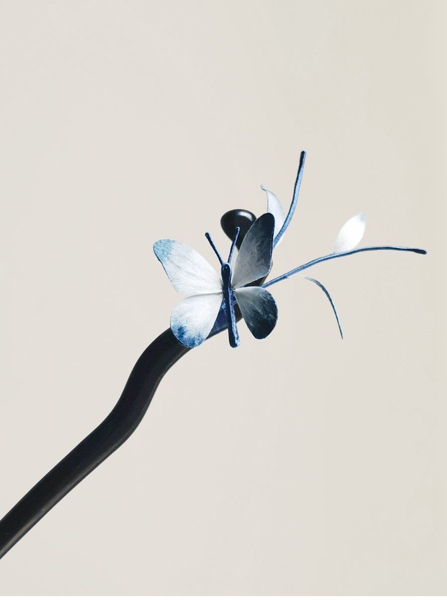 YuYaoNu Velvet Flower Hairpin | Handmade Jewelry - Hairpin - ORIENTGEM