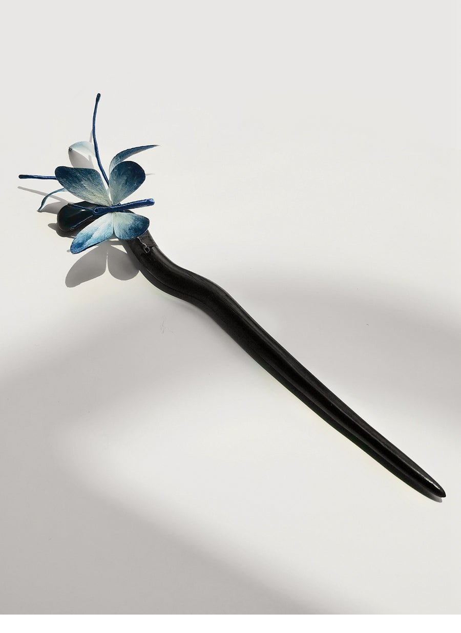 YuYaoNu Velvet Flower Hairpin | Handmade Jewelry - Hairpin - ORIENTGEM