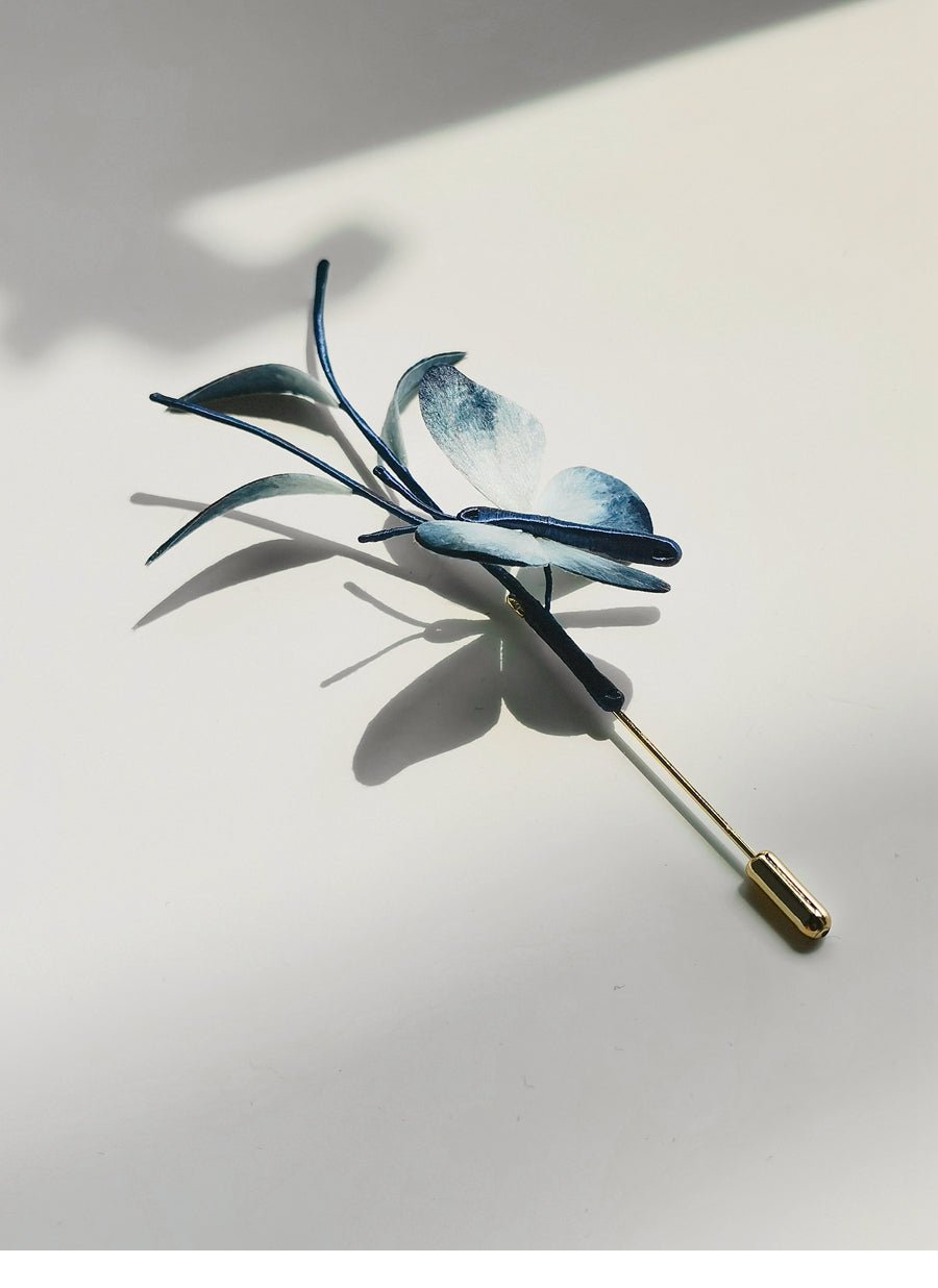 YuYaoNu Velvet Flower Hairpin | Handmade Jewelry - Hairpin - ORIENTGEM