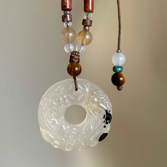 Zen Jade Necklace | Jade Jewelry - Jade pendant Necklace- ORIENTGEM