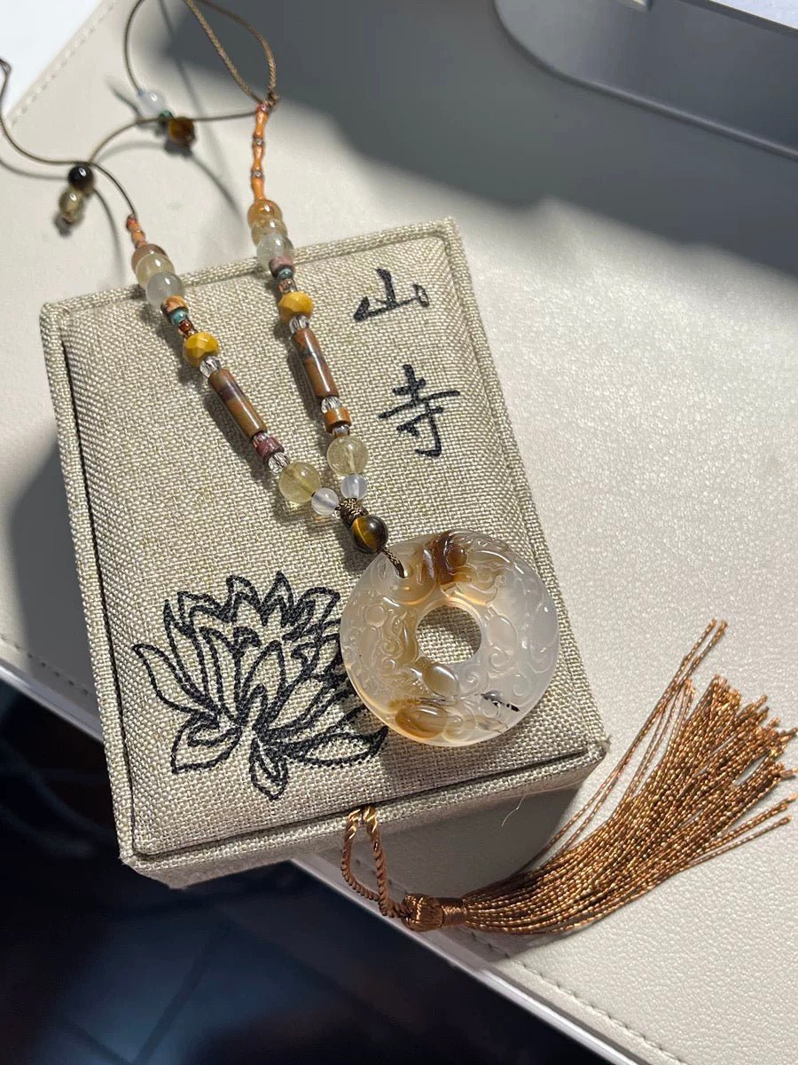 Zen Jade Necklace | Jade Jewelry - Jade pendant Necklace- ORIENTGEM