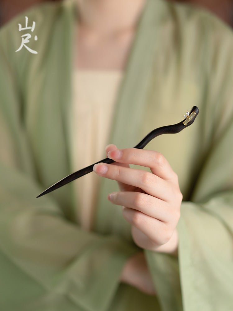 Bamboo Hairpin | Jade Jewelry - OrientGem