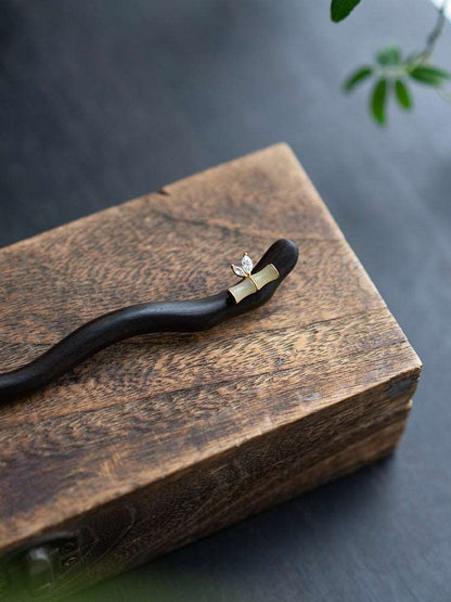 Bamboo Hairpin | Jade Jewelry - OrientGem