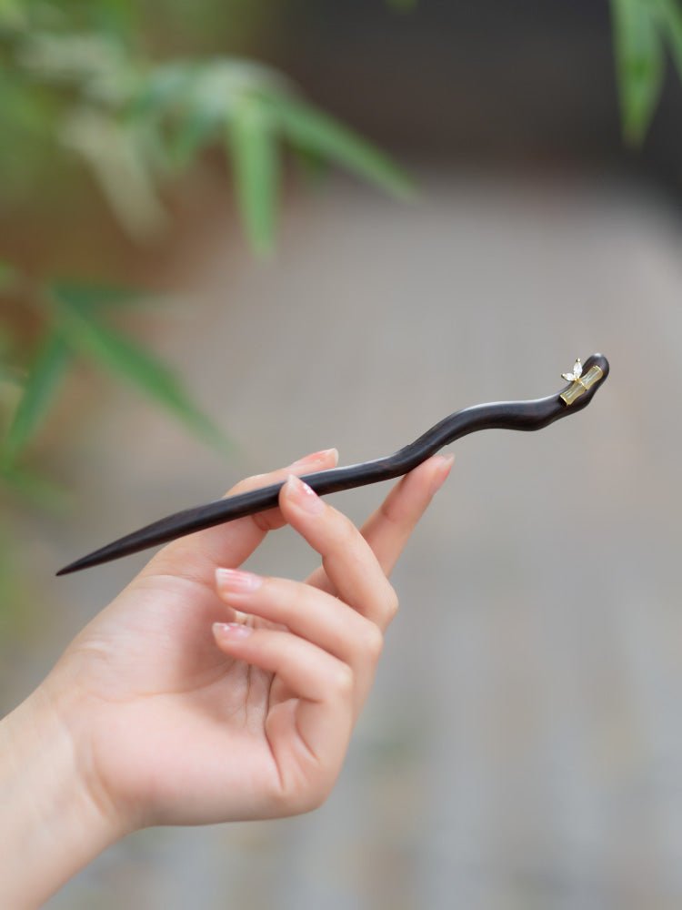 Bamboo Hairpin | Jade Jewelry - OrientGem