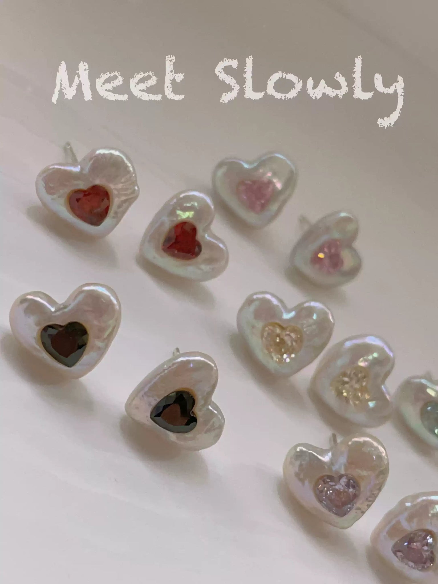 Baroque Heart Shaped Pearl Earrings - earring - ORIENTGEM