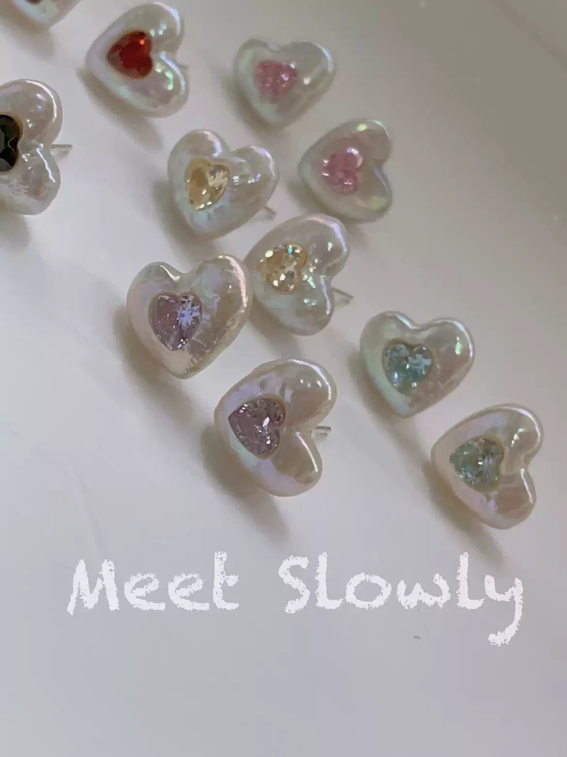 Baroque Heart Shaped Pearl Earrings - earring - ORIENTGEM