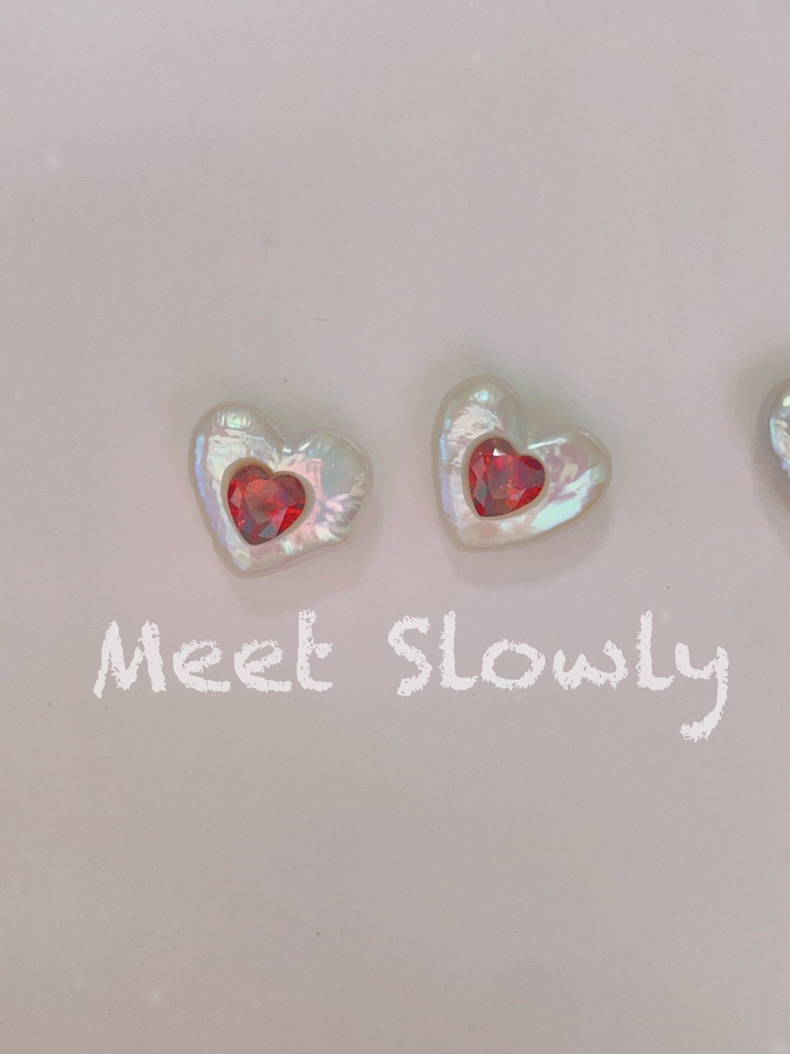 Baroque Heart Shaped Pearl Earrings - earring - ORIENTGEM