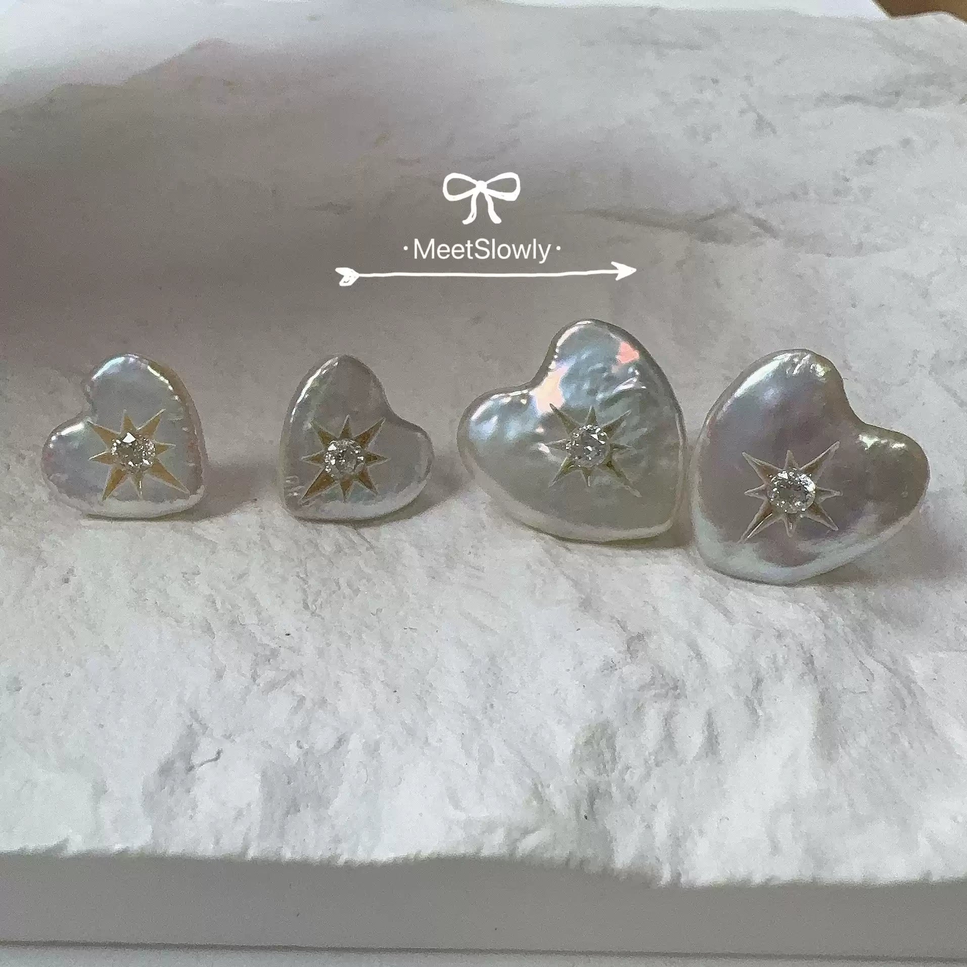 Baroque Heart Shaped Pearl Earrings - earring - ORIENTGEM