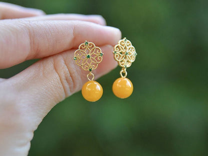 Beeswas Gemstone Earrings | Gemstone Jewelry - OrientGem