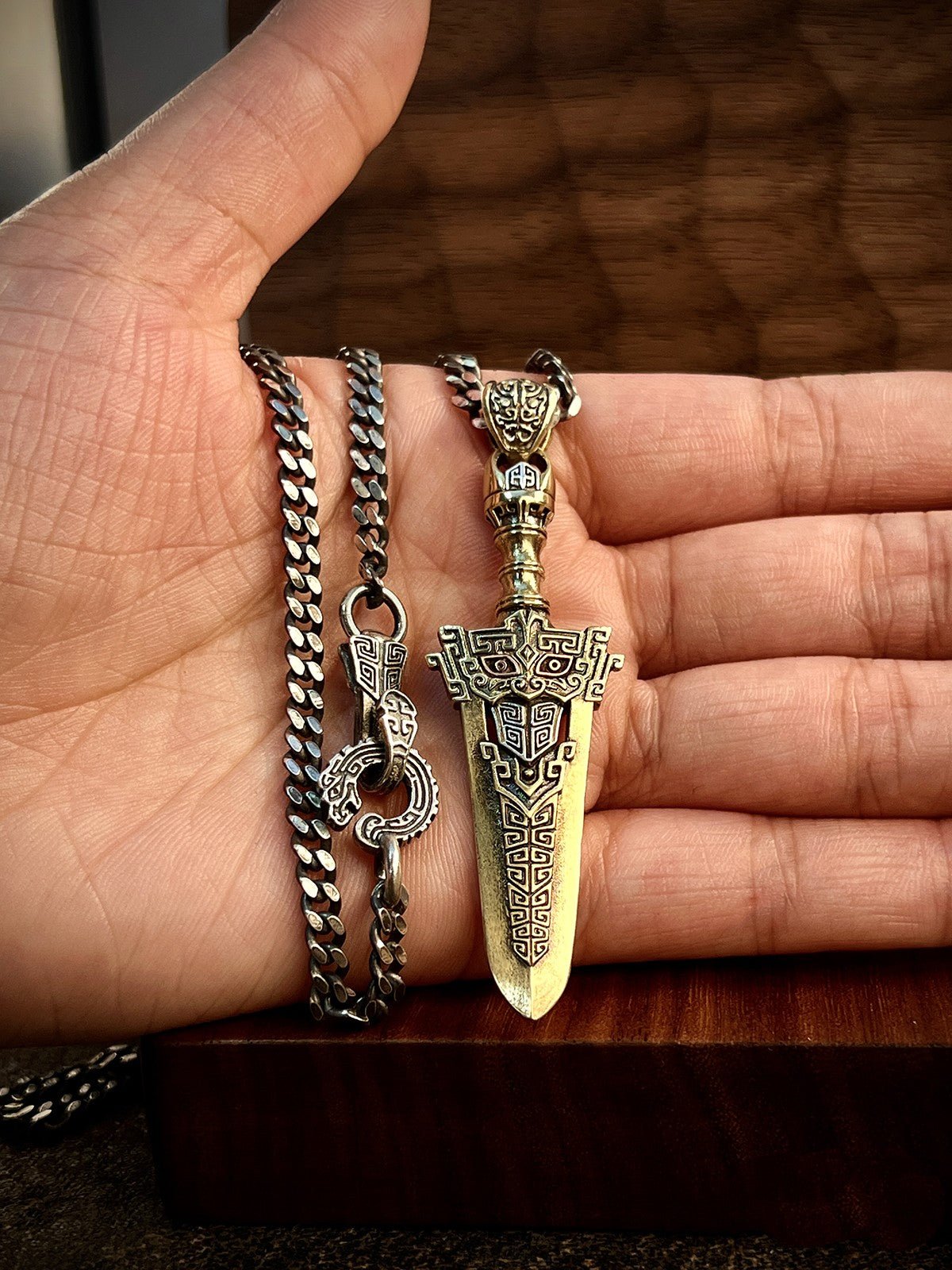 Bronze Sword Pendant (Only pendant no necklace) - OrientGem