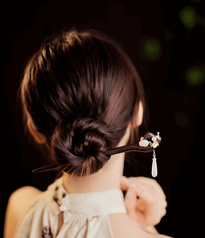 Bunny Jade Hairpin | Jade Jewelry - OrientGem