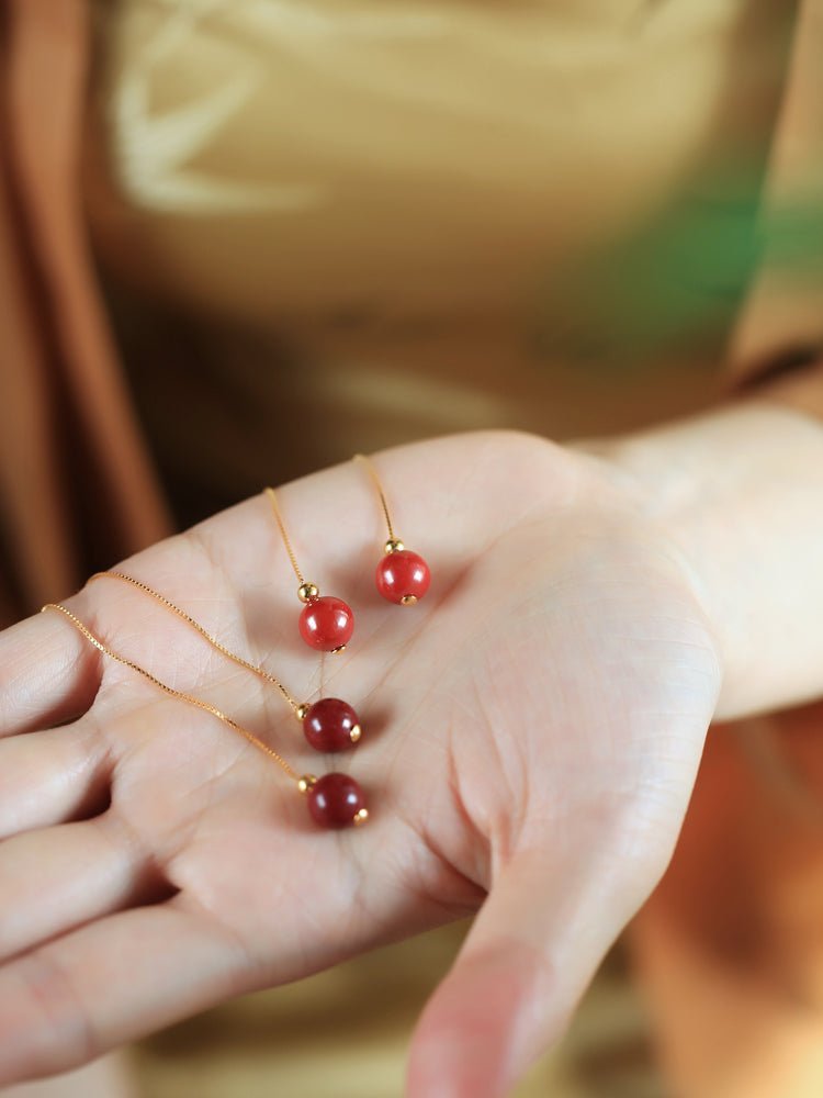 Cinnabar Earrings - OrientGem