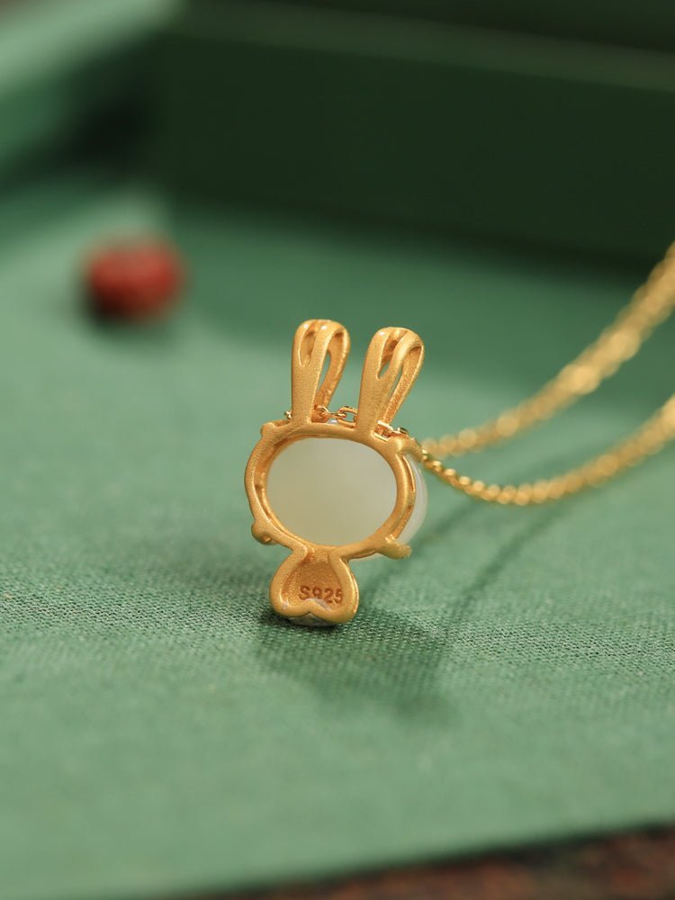 Cute Bunny Jade Necklace ｜ Stylish Jade Jewelry - OrientGem