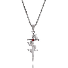 Dragon and Sword Necklace - OrientGem