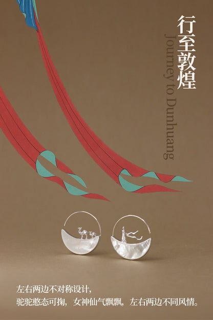 DunHuang Earrings - earring - ORIENTGEM