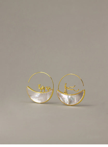 DunHuang Earrings - earring - ORIENTGEM