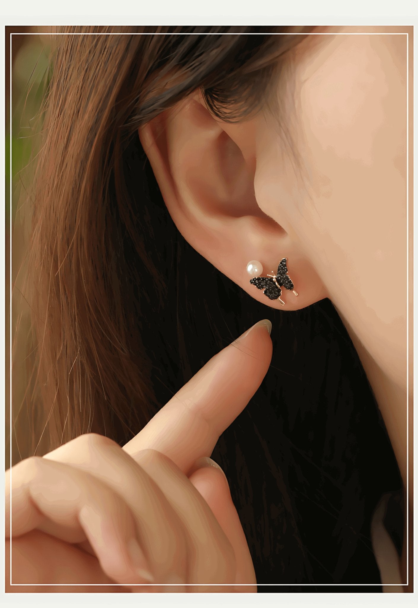 Elegance Earrings, alternate view of the handcrafted silver earrings