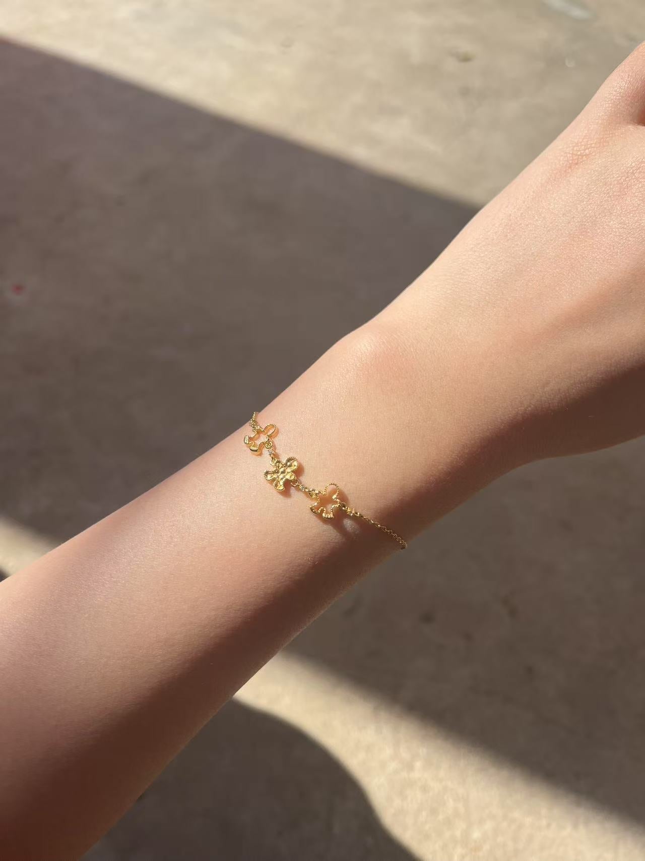 Gingerbread Man Gold-Plated S925 - jade jewelry - ORIENTGEM