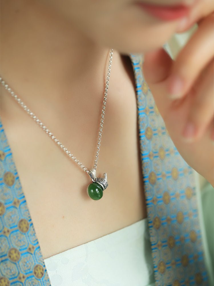 Gourd Jade Necklace | Stylish Jade Jewelry - OrientGem