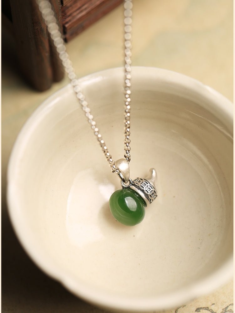 Gourd Jade Necklace | Stylish Jade Jewelry - OrientGem