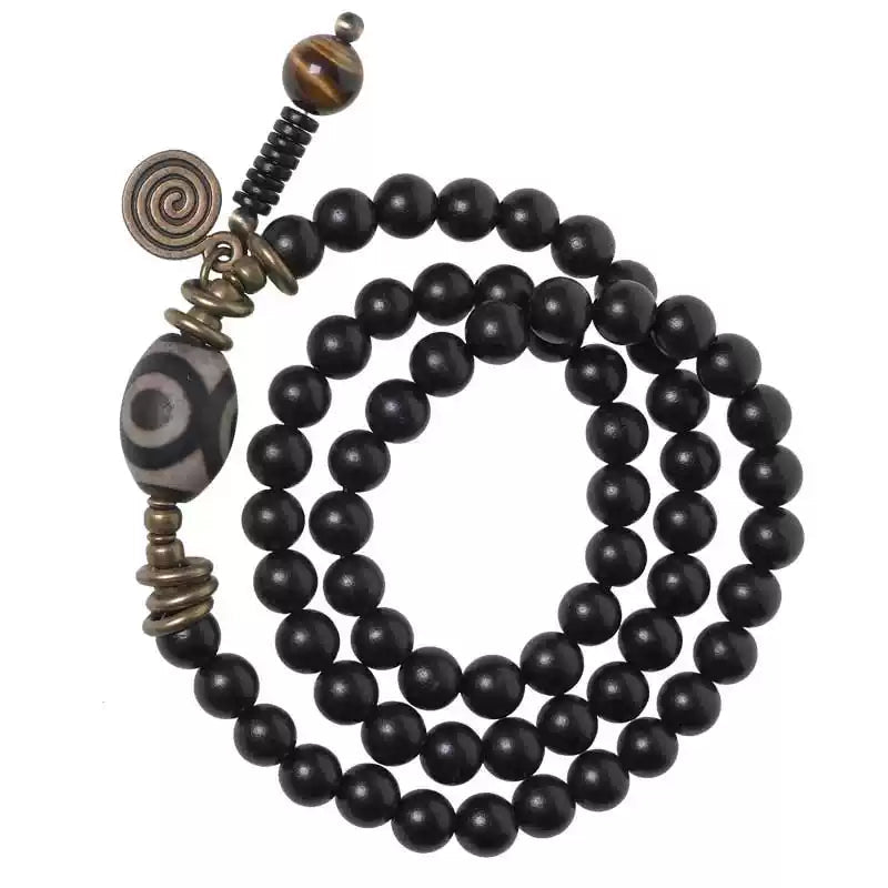 Chinese Handmade Ebony Wood Bracelets Bracelet, handcrafted silver bracelet in artisan jewelry