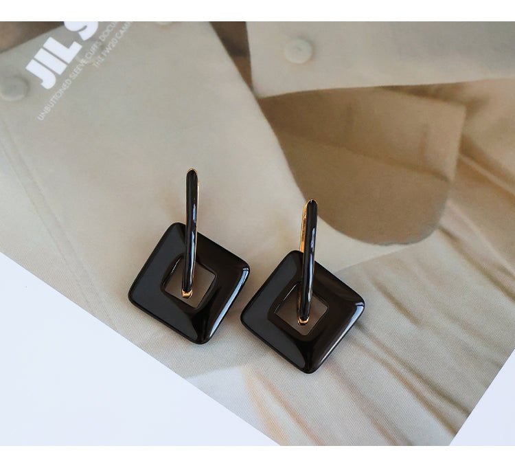 Harmony Earrings - Jade Earrings, detail view of the handcrafted natural stone earrings