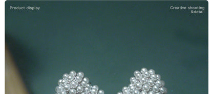 Heart Shaped Pearl Earrings - earring - ORIENTGEM