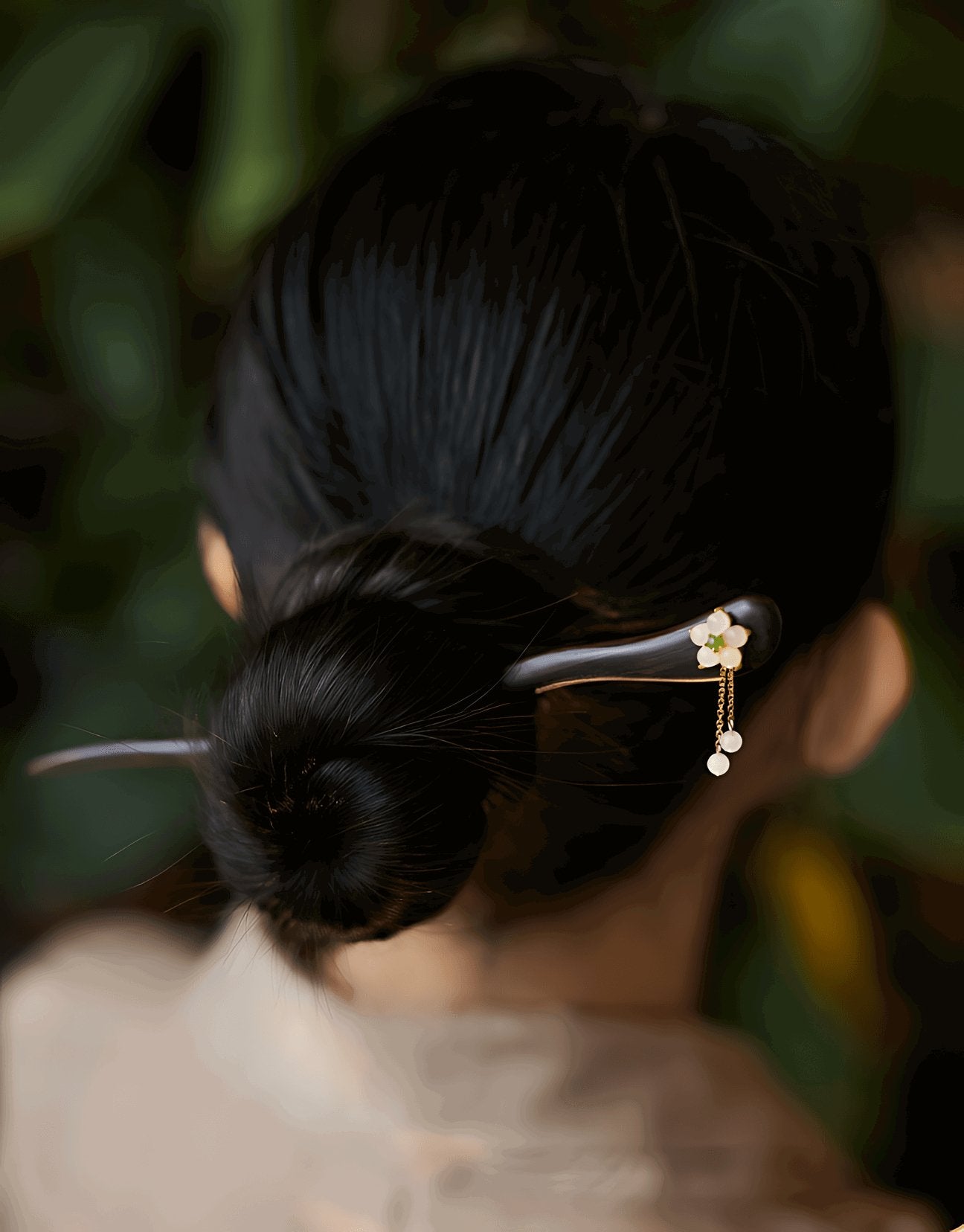 Huaning Jade Hairpin | Jade Jewelry - OrientGem