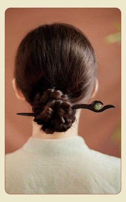 Jade Bead Hairpin | Jade Jewelry - OrientGem