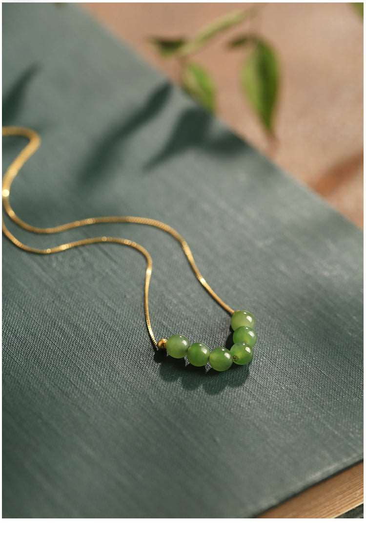 Jade Collarbone Nacklace｜China chic Jade Jewelry - OrientGem