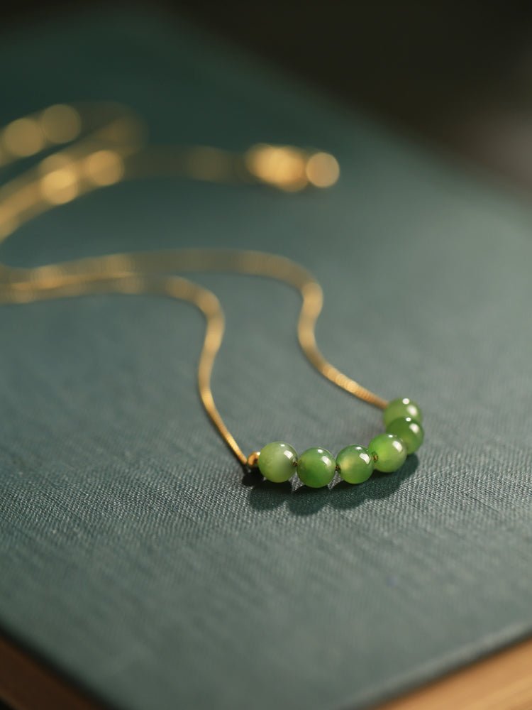 Jade Collarbone Nacklace｜China chic Jade Jewelry - OrientGem