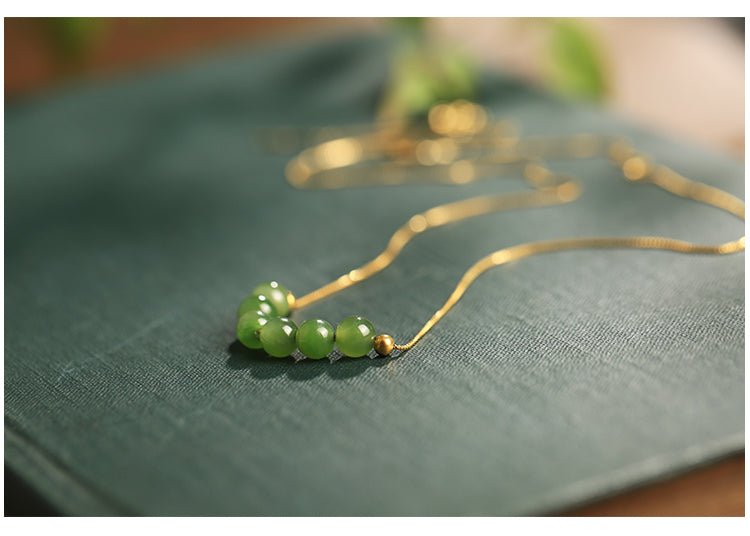 Jade Collarbone Nacklace｜China chic Jade Jewelry - OrientGem