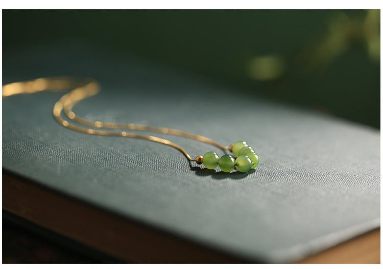 Jade Collarbone Nacklace｜China chic Jade Jewelry - OrientGem