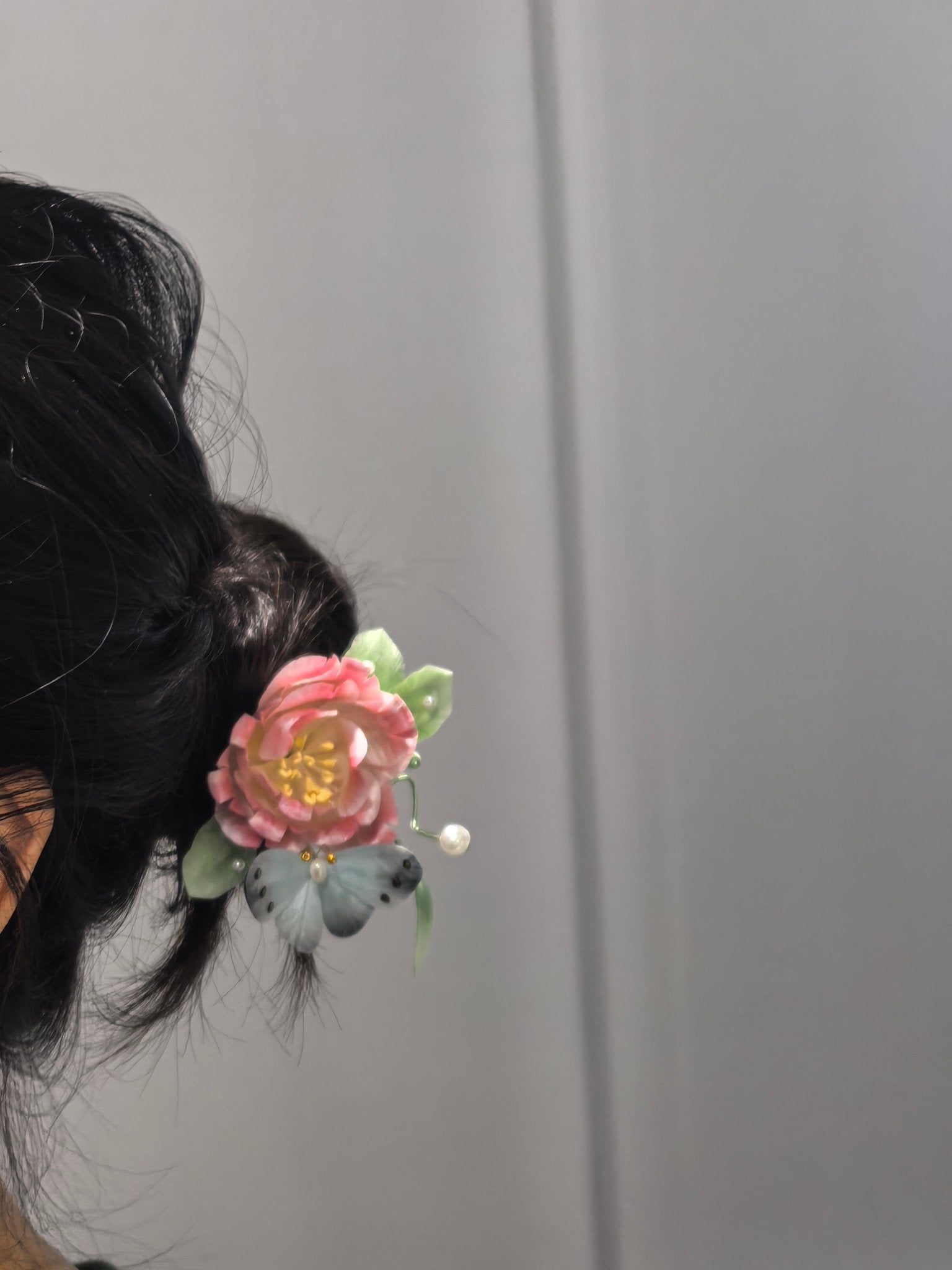 JiJun Velvet Flower Hairpin - Velvet Flower - ORIENTGEM