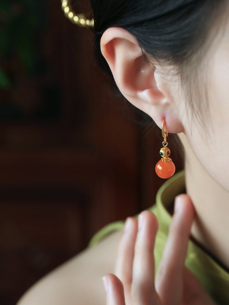 LingLong Jade Earrings | Jade Jewelry - OrientGem